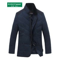 逸纯印品（easzin）中老年羽绒服男加厚冬装立领男士羽绒服休闲外套修身保暖潮中长款羽绒服