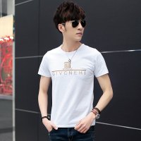 EASZin 2016新款男士短袖T恤 修身印花体恤衫 男士潮流百搭