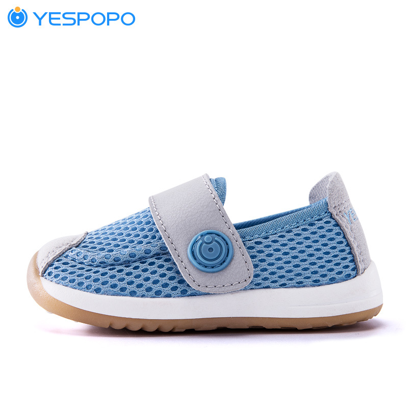 YESPOPO椰子宝宝鞋 学步鞋1-3岁婴幼儿春夏男女童网布鞋单鞋子 天蓝色 135码/13.5cm
