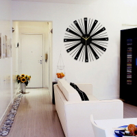 久久达时尚创意时钟现代客厅挂钟钟表装饰个性挂表卧室静音石英壁钟艺术