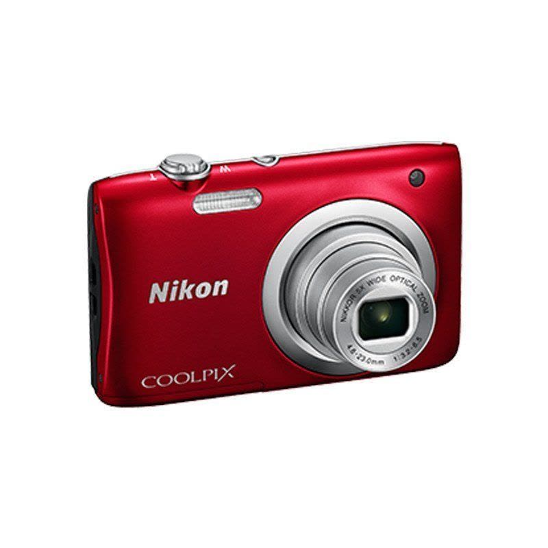 尼康（NIKON） Coolpix A100 便携数码相机（套餐一）（2005万像素 5倍光学变焦 ) 红色图片