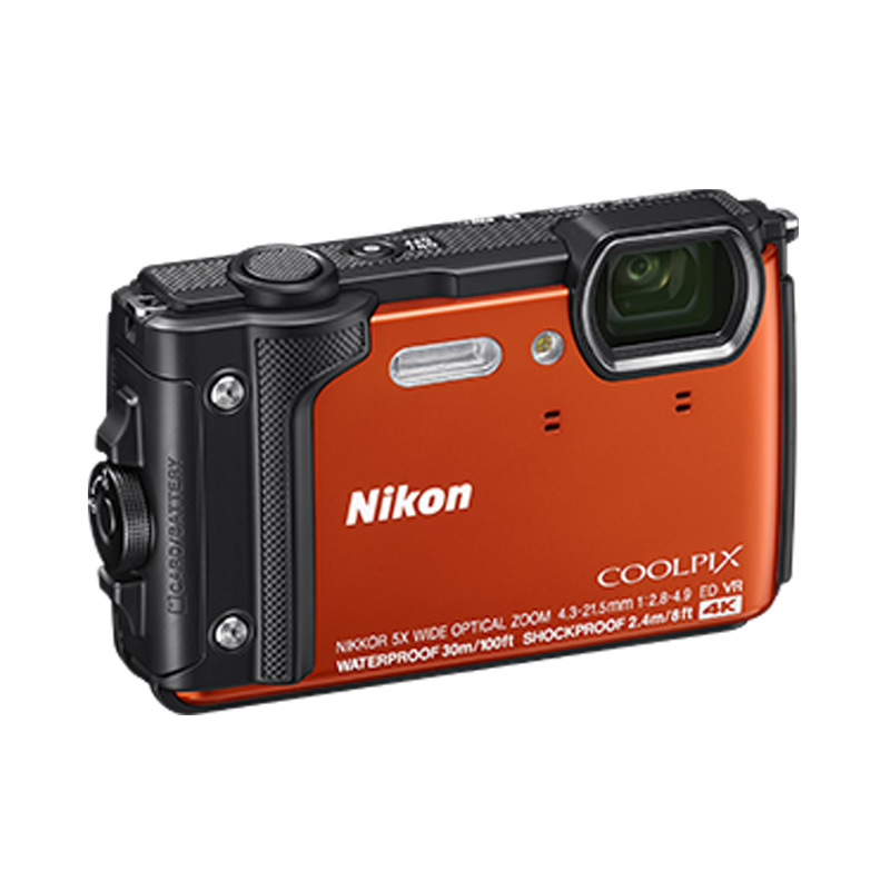 Nikon/尼康 COOLPIX W300S 【官方标配】 四防数码相机3英寸 1605万像素 水下抢水相机 橙色.