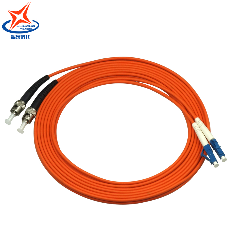 辉宏时代LC-ST5米多模双芯双纤光纤跳线 电信级 尾纤 光纤 光缆 ST-LC
