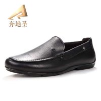 男士英伦软牛皮套脚皮鞋A421004