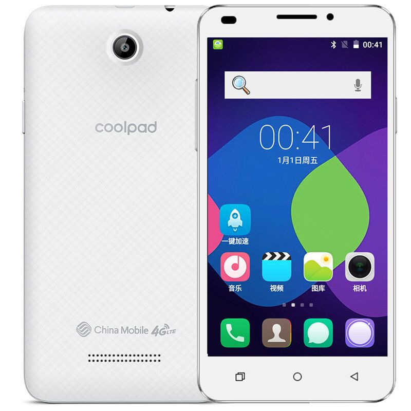 酷派(Coolpad) 8718移动4G 智能手机 双卡双待 支持老年亲情模式 智能手机 灵动白高清大图