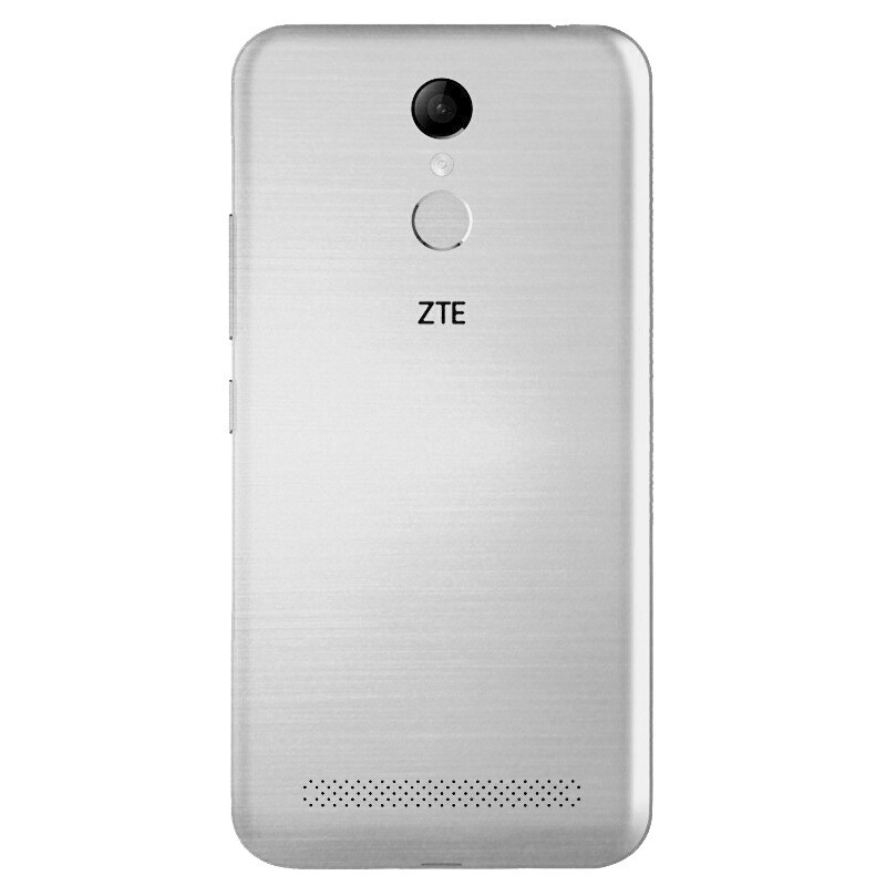 送钢化膜+耳机+指环扣 ZTE/中兴 BA602 全网4G版 一体机 支持后置指纹识别 金属后壳 5.5英寸 支持微信双来 应用双开 银色