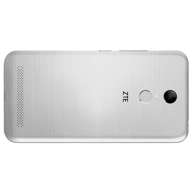 送钢化膜+耳机+指环扣 ZTE/中兴 BA602 全网4G版 一体机 支持后置指纹识别 金属后壳 5.5英寸 支持微信双来 应用双开 银色