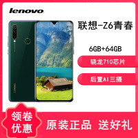 [穿越功能 应用多开 ]  联想(Lenovo)Z6 青春版 6GB+64GB 4050mAh续航 全网通移动联通电信4G手机 双卡双待  位置穿越 微信多开 应用分身