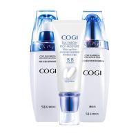 高姿(COGI) 丝蛋白套组 蚕丝水170ml 乳液120g 丝蛋白修容BB40g（专柜正品）