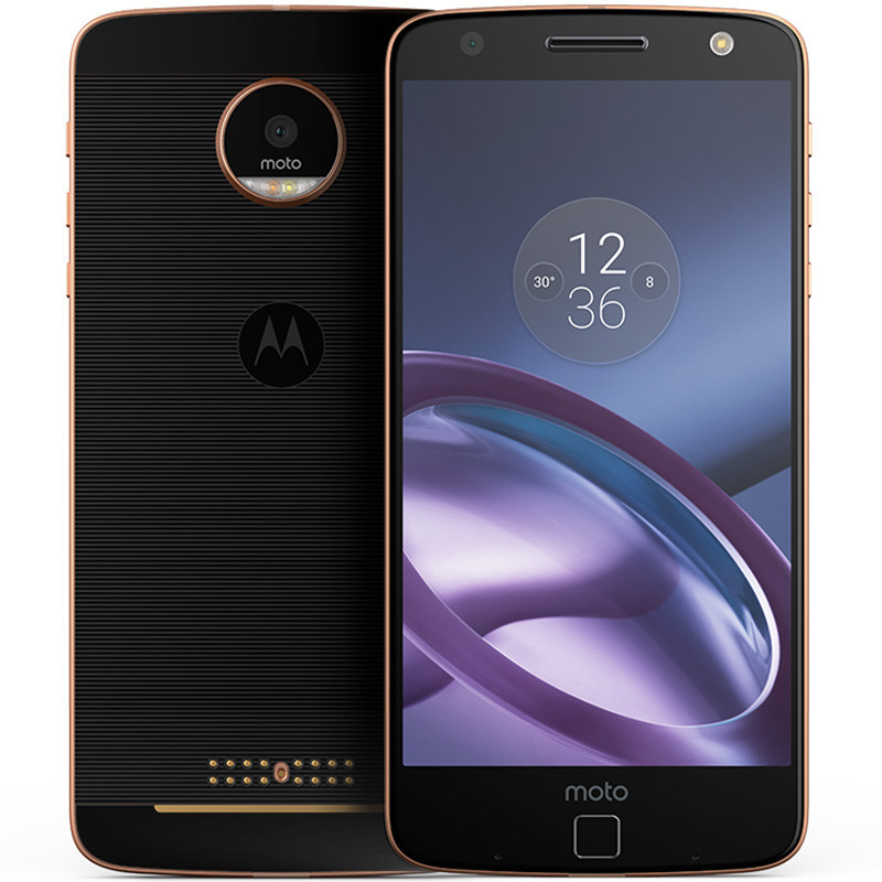 【送原厂钢化膜+两个后背壳】摩托罗拉 Moto Z ( XT1650-05 )4GB+64GB流金黑 移动全网通 模块化4G手机