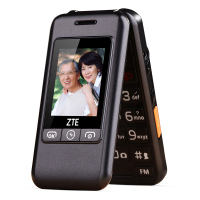 中兴(ZTE) L588 移动/联通2G 翻盖手机 翻盖老人机 老人手机老年机 老人机双卡双待 大字大屏老人机 黑色
