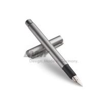 LAMY 凌美 流线系列铝合金条纹墨水笔 浅灰色0.5mm