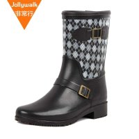 非常行纯天然橡胶新款女式雨鞋时尚雨靴中筒胶鞋春夏套鞋橡胶水鞋