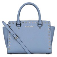 Michael kors迈克.科尔斯selma牛皮铆钉单肩斜挎包女包 中号30T3GSMS2L 大号30T3GLMS3L