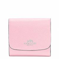 COACH 蔻驰 女款黑色皮质短款钱包钱夹 53779