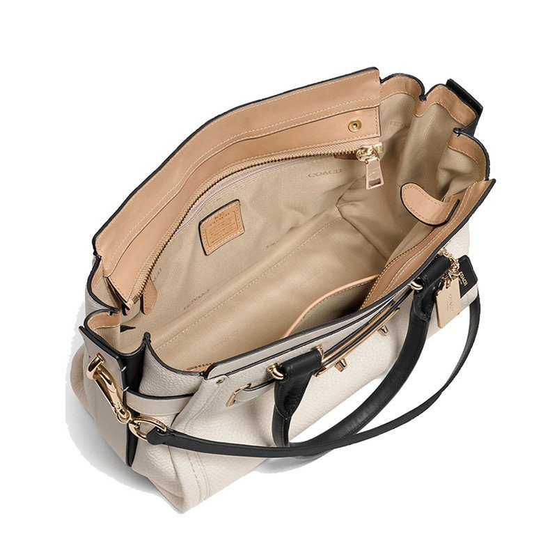 COACH 蔻弛 F34417 女士中号swagger系列真皮手提单肩斜跨包