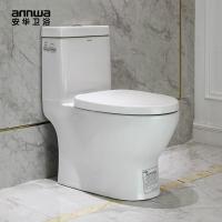 安华卫浴（annwa） 喷射虹吸式坐厕 静音节水缓降盖板连体坐便器 马桶 aB1378 300孔距