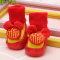 贝迪牛+新年新款大红色加厚宝宝鞋袜0-9-18个月秋冬季保暖防滑婴儿袜
