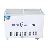 穗凌(SUILING)WD4-325 卧式冷柜钢化玻璃门展示单温冷冻冷藏转换冰柜