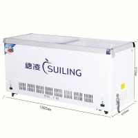 穗凌SUILING 卧式冷柜 WT4-508II冰柜 508升冷冻冷藏 双温展示商用大容量柜 卧式 双压缩机