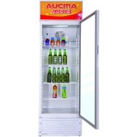 Aucma/澳柯玛 SC-387 387升冰柜商用立式冷柜保鲜冰箱冷藏展示柜玻璃门 侧开门展示柜