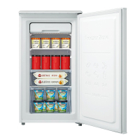美的(Midea)BD-106UV白色 106升单温全冷冻冷柜 侧开门 全抽屉冷冻柜冰柜(白色)