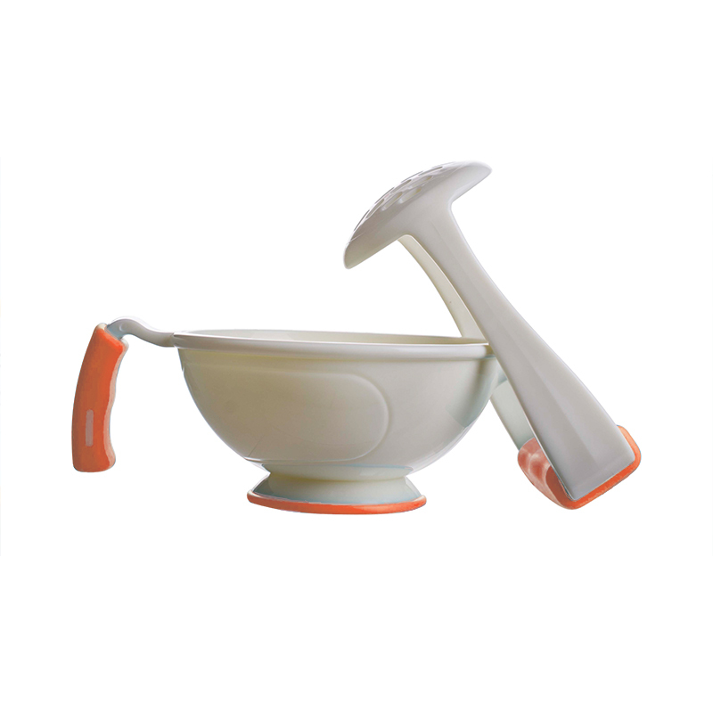 宝宝辅食研磨碗手动食物研磨器果泥剪刀料理棒婴儿辅食机工具套装