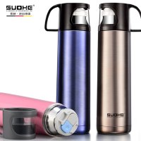 索赫正品 500ML不锈钢真空保温杯 女士可爱水杯 男士杯子茶杯 SH-Z0350