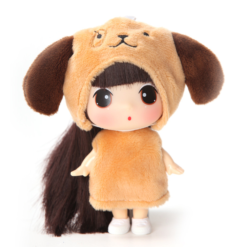 冬己正版韩国迷糊娃娃可爱萌儿童玩具迷你女孩