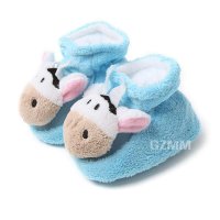小西家作宝宝珊瑚绒高帮棉鞋 学步鞋 秋冬保暖鞋