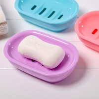 炫彩双层肥皂盒沥水皂盒塑料香皂盒浴室无盖皂盒皂碟