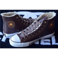 匡威Converse经典冬款加厚加绒高帮休闲硫化帆布鞋