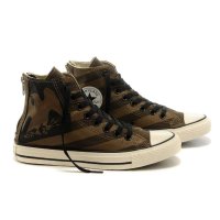 匡威Converse Back Zip高帮条纹鹰拉链男款休闲潮流硫化帆布鞋