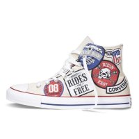 匡威converse帆布鞋 美式印花中性潮流休闲高帮硫化帆布鞋