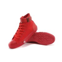 匡威converse帆布鞋 潮流全红骷髅中帮潮流时尚中性帆布硫化鞋男女鞋