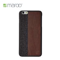 Maroo超薄合成皮革iPhone6 Plus保护壳 羊毛毡苹果6+保护套