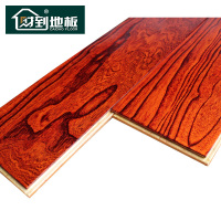 财到 经典老榆木 多层实木地板15mm 时尚浮雕面 适用地热地暖