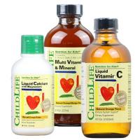 海外进口美国childlife童年时光钙镁锌液体钙+维生素C营养品+23种维生素补充液【套餐】