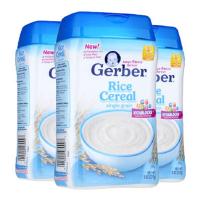 美国Gerber 嘉宝米粉1段227g 3盒 进口婴儿米粉米糊宝宝米粉营养米粉