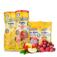 美国直邮 嘉宝gerber星星泡芙42g2罐装溶豆+28g2袋婴幼儿宝宝零食磨牙棒