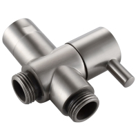 KES 全铜加厚分水器 快开三通 4分进水 一进二出切换分水阀 PV4-2(拉丝款)