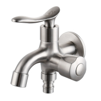 KES 304不锈钢水龙头 一进二出 三通洗衣机龙头 多功能双出水龙头 K1052A