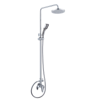 KES 明装淋浴花洒套装 浴室卫生间双花洒沐浴柱 全铜冷热混水阀 X6106