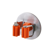 KES 3M贴不锈钢拖把架 扫把挂地拖架把夹架 免钻孔无痕拖把卡座固定夹 SBH201-2