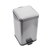 KES 不锈钢垃圾桶脚踏式欧式创意 家用卫生间厨房客厅有盖静音 STC210S12-2