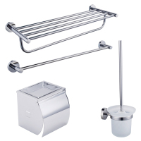 KES 304不锈钢挂件套装 浴室卫生间毛巾杆/浴巾架/挂钩/纸巾盒/马桶刷置物架 LA210