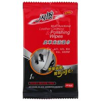 皇宇皮革光洁湿巾擦鞋巾擦鞋纸皮革去污光亮护理方便巾 10片装