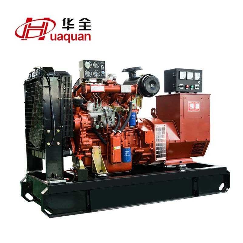 华全(Huaquan)潍坊静音发电机组 R4105柴油发电机组50kw 50千瓦电调四保护发电机 小型三相水冷无刷发电机图片