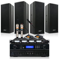 狮乐（SHILE）ok555c+BX404+SH20高档会议音响企业会议店铺商超酒店用壁挂音箱背景音乐活动会议专业音响组