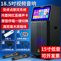 狮乐(SHILE)和谐一号广场舞移动电瓶音响蓝牙WIFI触屏视频机大功率户外移动KTV双无线麦克风DSP网红直播声卡